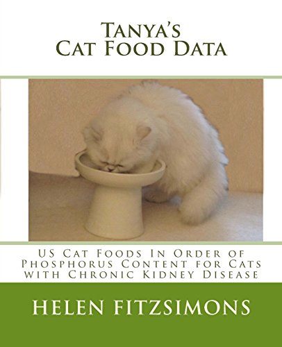 Beispielbild fr Tanya's Cat Food Data: US Foods in Order of Phosphorus Content For Cats with Chronic Kidney Disease zum Verkauf von Half Price Books Inc.