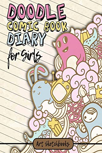 9781540839008: The Doodle Comic Book Diary for Girls (Activity Drawing & Coloring Books)