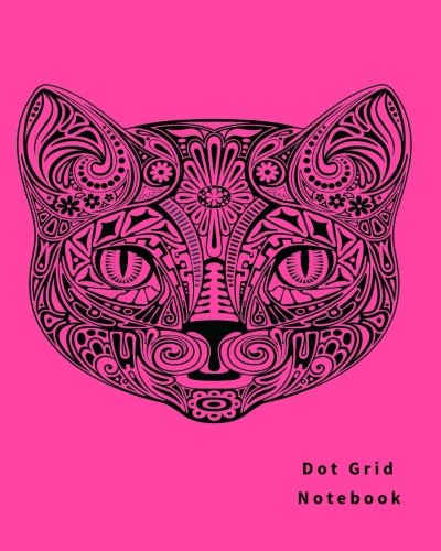 Stock image for Dot Grid Notebook: Dot Grid pages, (8 x 10) inches and Soft Cover (Cat) (Pink) for sale by Revaluation Books