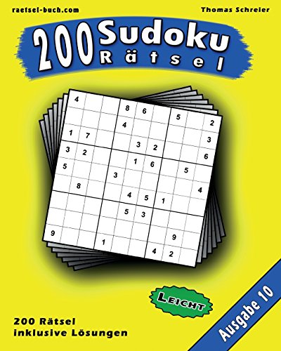 9781541055193: 200 leichte Zahlen-Sudoku 10: 200 leichte 9x9 Sudoku mit Lsungen, Ausgabe 10: Volume 10 (200 Sudoku Rtsel Leicht)