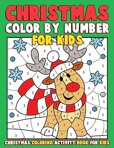Christmas Coloring Book for Kids Ages 8-12: 60 Christmas Coloring