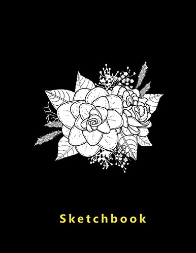 

Sketchbook: Blank pages, 110 pages, White paper, Sketch, Draw and Paint (flowers) Paperback