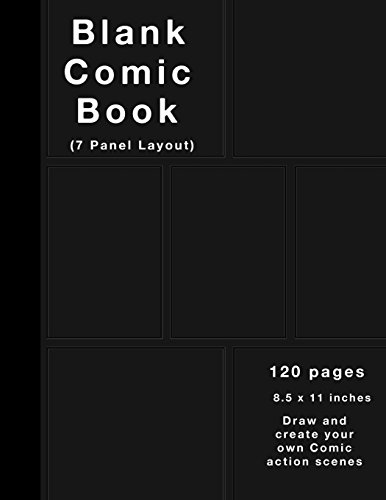 Imagen de archivo de Blank Comic Book: Variety of Templates, 2-9 panel layouts, draw y a la venta por Hawking Books