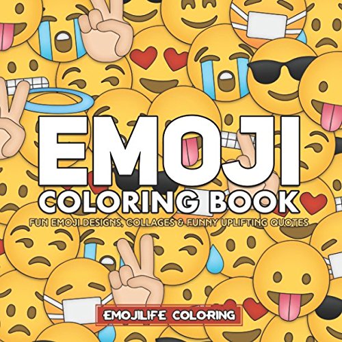 Beispielbild fr Emoji Coloring Book: Fun Emoji Designs, Collages and Funny & Uplifting Quotes zum Verkauf von AwesomeBooks