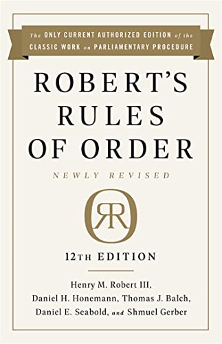 9781541736696: Robert's Rules of Order Newly Revised, 12th edition