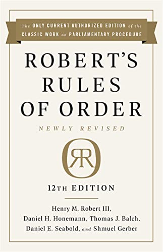 Stock image for Robert's Rules of Order Newly Revised, 12th edition for sale by PlumCircle