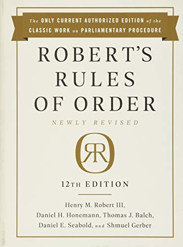 Beispielbild fr Roberts Rules of Order Newly Revised, 12th edition zum Verkauf von Seattle Goodwill