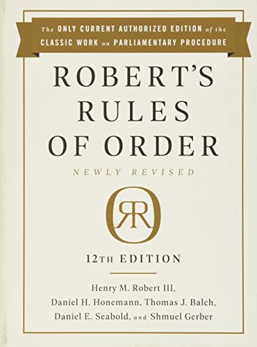 Imagen de archivo de Roberts Rules of Order Newly Revised, 12th edition a la venta por Seattle Goodwill