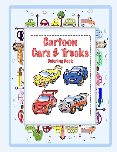 Imagen de archivo de Cartoon Cars & Trucks Coloring Book a la venta por Lucky's Textbooks