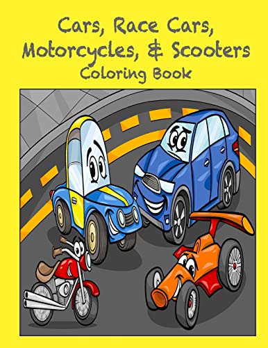 Stock image for Cars, Race Cars, Motorcycles, & Scooters Coloring Book for sale by THE SAINT BOOKSTORE