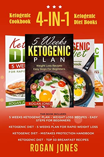 Stock image for Ketogenic Cookbook: 4-In-1 Ketogenic Diet Books for sale by THE SAINT BOOKSTORE
