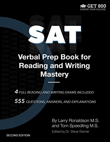 Stock image for SAT Verbal Prep Book for Reading and Writing Mastery: Techniques and Systems for Decoding the Verbal Part of the SAT for sale by Wonder Book