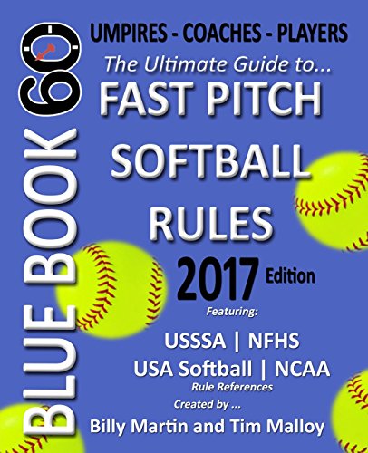 Beispielbild fr Bluebook 60 - Fastpitch Softball Rules 2017: The Ultimate Guide to Ncaa - Nfhs - USA Softball / Asa - Usssa Fast Pitch Softball Rules zum Verkauf von SecondSale