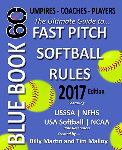 Stock image for Bluebook 60 - Fastpitch Softball Rules 2017: The Ultimate Guide to Ncaa - Nfhs - USA Softball / Asa - Usssa Fast Pitch Softball Rules for sale by SecondSale