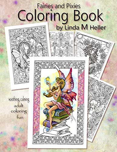 Imagen de archivo de Fairies and Pixies Coloring Book: Soothing, Calming, adult coloring fun a la venta por Save With Sam