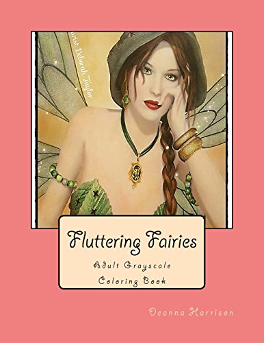 Beispielbild fr Fluttering Fairies: Adult Grayscale Coloring Book zum Verkauf von Revaluation Books