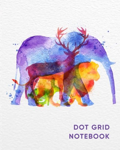 Stock image for Dot Grid Notebook: 110 Dot Grid pages, Dots spaced 5mm apart (Animals for sale by Hawking Books