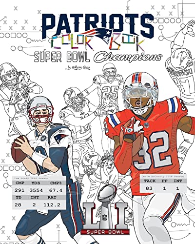 Imagen de archivo de New England Patriots 2017 Super Bowl Champions: The Ultimate Football Coloring, Activity and Stats Book for Adults and Kids a la venta por SecondSale