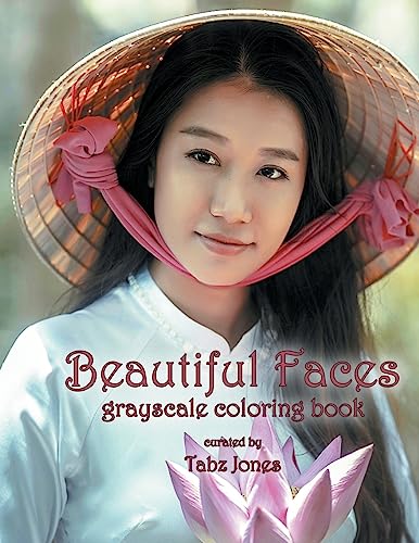 Beispielbild fr Beautiful Faces Grayscale Coloring Book zum Verkauf von WorldofBooks