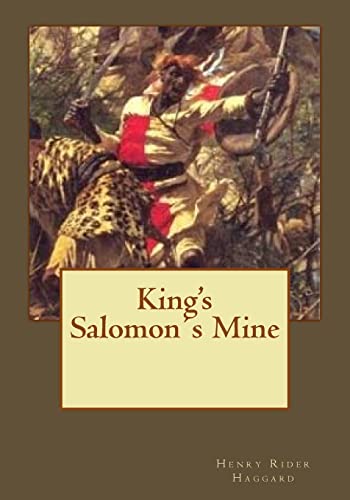 Beispielbild fr King's Salomon's Mine zum Verkauf von Save With Sam