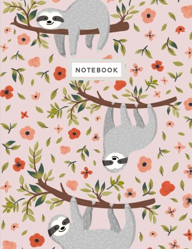 Stock image for Notebook: Sloth Pink Blush Notebook (Composition Book, Journal) (8.5 x 11 Large) for sale by Goodwill Southern California