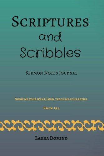 Stock image for Scriptures and Scribbles (green): Sermon Notes Journal for sale by Revaluation Books