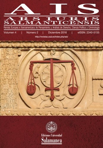 Ais (2016, Vol. 4, N. 2): Ars Iuris Salmanticensis - Cascon, Fernando Carbajo