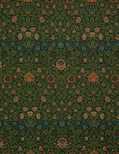 9781543175196: Violet and columbine, William Morris. Ruled journal: 150 lined / ruled pages, 8,5x11 inch (21.59 x 27.94 cm) Soft cover / paperback