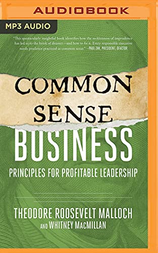 Beispielbild fr Common-sense Business: Principles for Profitable Leadership zum Verkauf von Revaluation Books