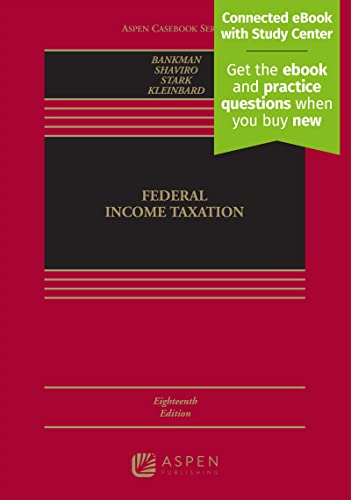 Imagen de archivo de Federal Income Taxation [Connected Casebook] (Aspen Casebook Series) a la venta por HPB-Red