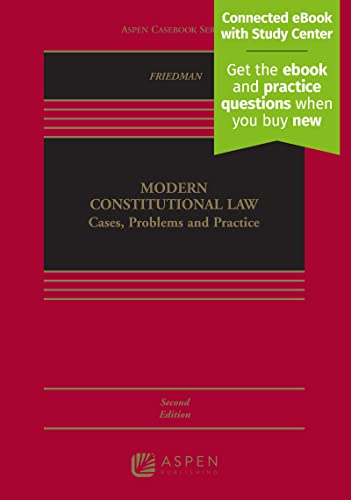 Beispielbild fr Modern Constitutional Law: Cases, Problems and Practice [Connected eBook with Study Center] (Aspen Casebook) zum Verkauf von BooksRun