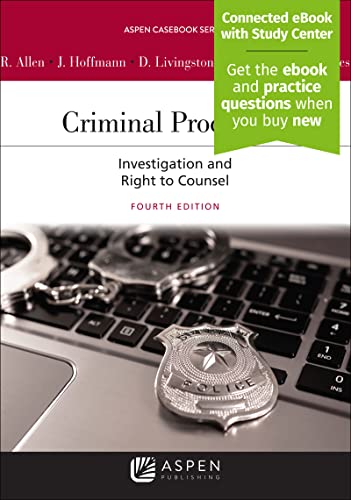 Beispielbild fr Criminal Procedure: Investigation and the Right to Counsel [Connected eBook with Study Center] (Aspen Casebook) zum Verkauf von GoldBooks