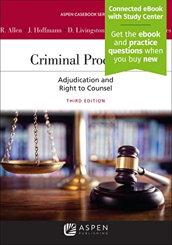 9781543804386: Criminal Procedure: Adjudication and the Right to Counsel [Connected eBook with Study Center] (Aspen Casebook)