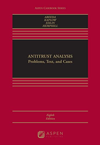 Stock image for Antitrust Analysis: Problems, Text, and Cases (Aspen Casebook) for sale by BooksRun