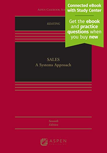 Beispielbild fr Sales: A Systems Approach [Connected eBook with Study Center] (Aspen Casebook) zum Verkauf von BooksRun