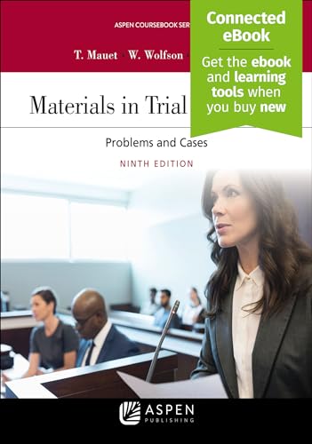 Stock image for Materials in Trial Advocacy [Connected eBook] (Aspen Coursebook) for sale by Indiana Book Company