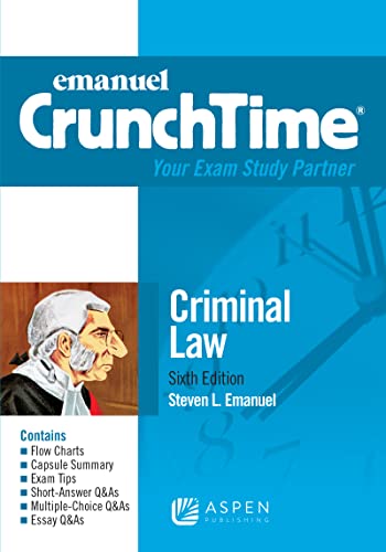 Beispielbild fr Emanuel CrunchTime for Criminal Law (Examples & Explanations Series) zum Verkauf von BooksRun