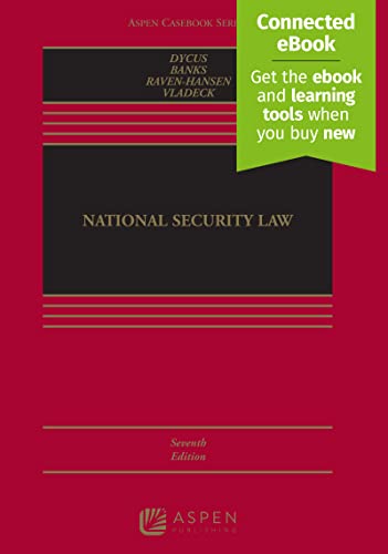 Beispielbild fr National Security Law [Connected eBook] (Aspen Casebook) zum Verkauf von BarristerBooks