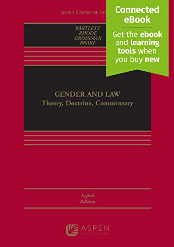 Beispielbild fr Gender and Law: Theory, Doctrine, Commentary (Aspen Coursebook) zum Verkauf von Big River Books