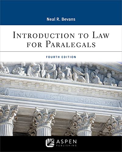 Imagen de archivo de Introduction to Law for Paralegals: Deposition File, Faculty Materials (Aspen College Series) a la venta por BarristerBooks