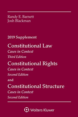Beispielbild fr Constitutional Law: Cases in Context, 2019 Supplement (Supplements) zum Verkauf von SecondSale