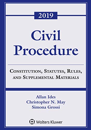 9781543809398: Civil Procedure: Constitution, Statutes, Rules, and Supplemental Materials, 2019 (Supplements)