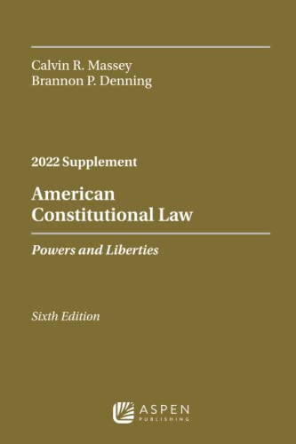 Beispielbild fr American Constitutional Law: Powers and Liberties, 2022 Case Supplement (Supplements) zum Verkauf von BooksRun