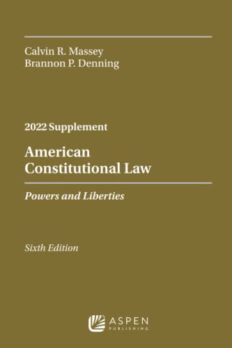 Stock image for American Constitutional Law: Powers and Liberties, 2022 Case Supplement (Supplements) for sale by BooksRun