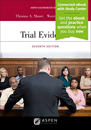 Stock image for Trial Evidence, Seventh Edition [Connected Coursebook] (Aspen Coursebook) for sale by HPB-Red