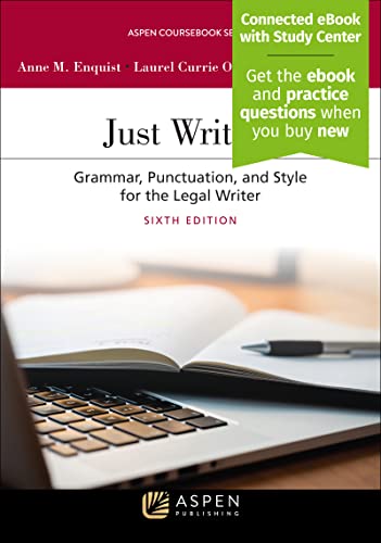 Beispielbild fr Just Writing: Grammar, Punctuation, and Style for the Legal Writer (Aspen Coursebook Series) zum Verkauf von BooksRun