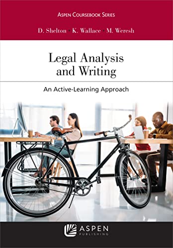 Imagen de archivo de Legal Analysis and Writing: An Active-Learning Approach a la venta por ThriftBooks-Atlanta