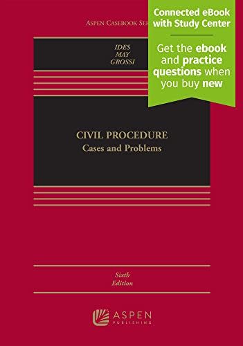 9781543813890: Civil Procedure: Cases and Problems [Connected eBook with Study Center] (Aspen Casebook)