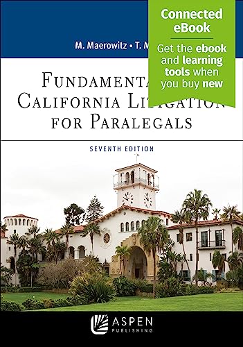 9781543817201: Fundamentals of California Litigation for Paralegals (Aspen Paralegal Series)