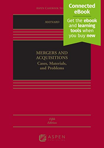 Stock image for Mergers and Acquisitions: Cases, Materials, and Problems [Connected eBook] (Aspen Casebook) for sale by SecondSale